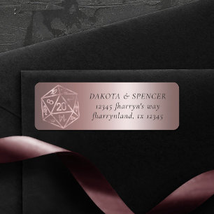 RPG Luxe Mauve Fantasy Tabletop Gamer Adresse