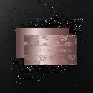 RPG Luxe   Mauve Fantasy Tabletop Gamer Branding Visitenkarte