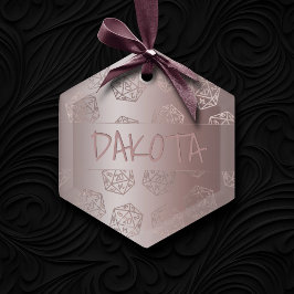 RPG Luxe | Mauve Fantasy Tabletop Gamer Custom Keramik Ornament