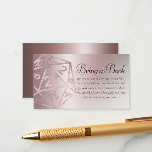 RPG Luxe   Mauve Fantasy Tabletop Gamer Dice Book Begleitkarte