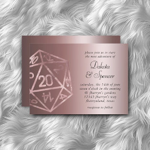 RPG Luxe   Mauve Schimmer Fantasy-Tischspieler-Wür Einladung