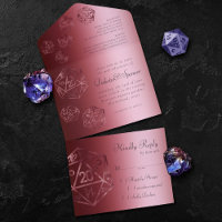 RPG Luxe | Red Sheen Fantasy-Tischspieler-Würfel