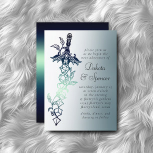 RPG-Schwert   Aquamarin Fantasy Tabletop PnP Gamer Einladung