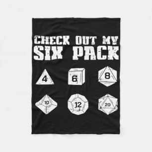 Rpg Sieh Dir Mein 6 Pack Lustiger Gamer Männer Jun Fleecedecke