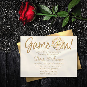 RPG-Spiel an   Gold Fantasy Tabletop PnP Spielerwü Einladung