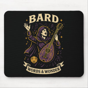 Rpg-Spieler Rd D20-Würfel Verrückt Geek Männer Fra Mousepad