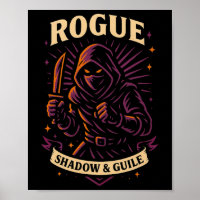 Rpg-Spieler Schurke D20-Würfel Nerdy-Geek Männer F