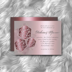 RPG-Splash   Red Sheen Fantasy Tabletop Gamer Dice Einladung
