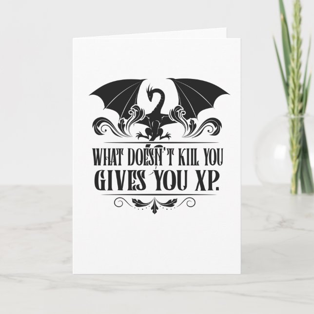RPG Tabletop XP Dragon Master Geschenke Karte (Vorderseite)