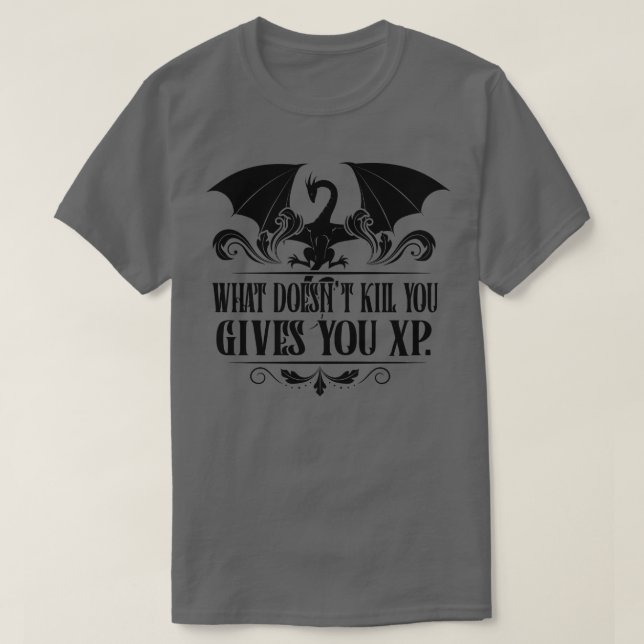 RPG Tabletop XP Dragon Master Geschenke T-Shirt (Design vorne)