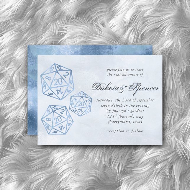 RPG Wird Blue Smoke Tabop Role Player Dice Einladung (Von Creator hochgeladen)