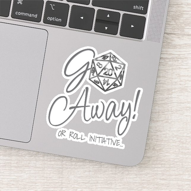 RPG wird weglaufen | Classic Fantasy Tabletop Retr Aufkleber (Detail)