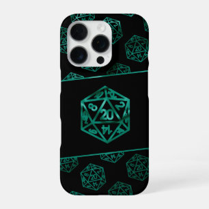 RPG-Würfel Emerald Fantasy Tabletop Retro Gamer iPhone 16 Pro Hülle