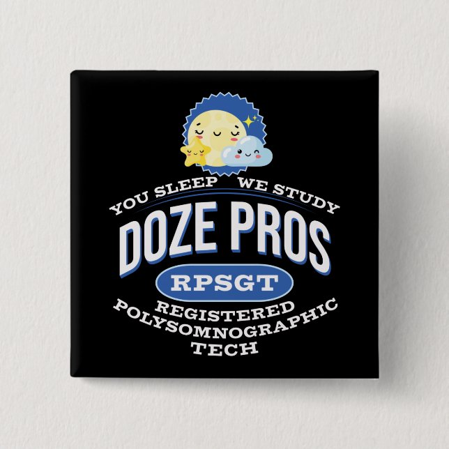 RPSGT Kawaii Moon Doze Pros PolySomnoGraphic Tech Button (Vorderseite)