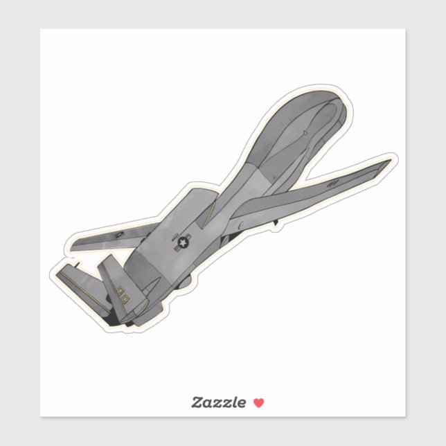 RQ-4 Global Hawk, Reconnaissance UAV Aircraft Aufkleber (Blatt)