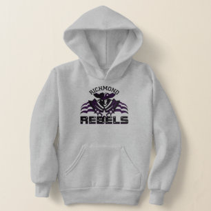 RR 03   Black Rebel Logo Kinder grau Hoodie