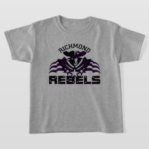 RR 03   Black Rebel Logo Kinder grau T-Shirt