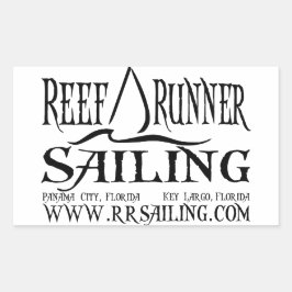 RRS-Aufkleber mit Website Rechteckiger Aufkleber