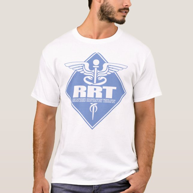 RRT Registrierter Atemtherapeut T-Shirt (Vorderseite)