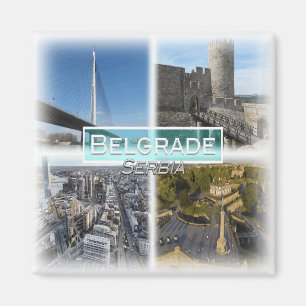 RS0004 Europa, Serbien, Belgrad, Kühlschrank Magnet