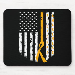 Rsd Crps Awareness American Flag Support Top-T-Shi Mousepad