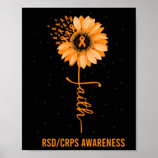 Rsd Crps Awareness Faith Daisy Blume Ribbon Poster