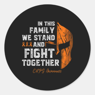 Rsd-crps Awareness Family unterstützen Spartan-Kri Runder Aufkleber