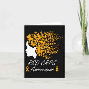 Rsd Crps Awareness - Frauen Schmetterlinge Haare O Karte