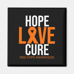Rsd Crps Awareness Hope Liebe Cure Fighter Orange Magnet