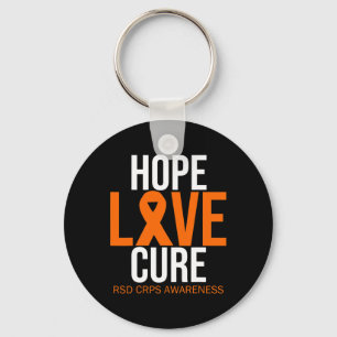 Rsd Crps Awareness Hope Liebe Cure Fighter Orange Schlüsselanhänger