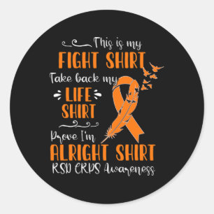 Rsd Crps Awareness My Fight Runder Aufkleber
