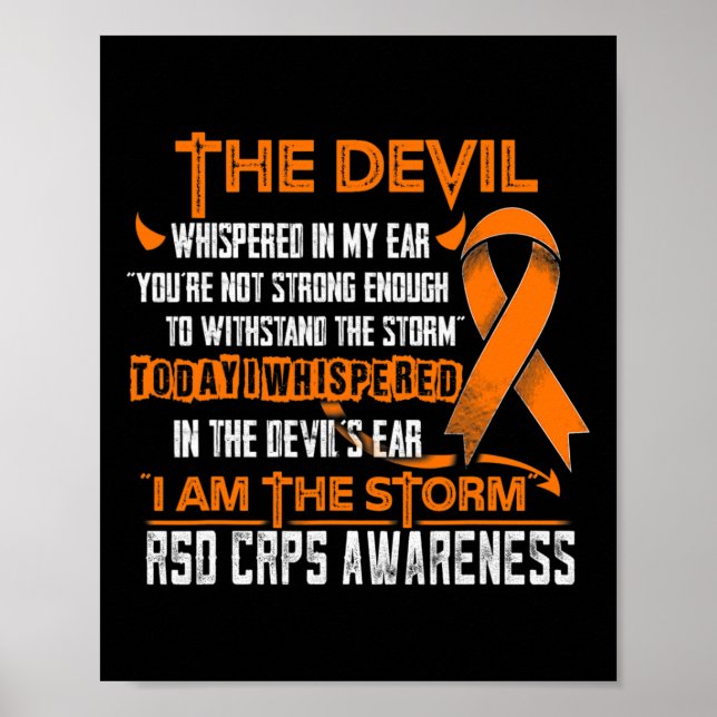 Rsd Crps Bewusstsein, dass ich der Sturmtebel bin Poster (Vorne)