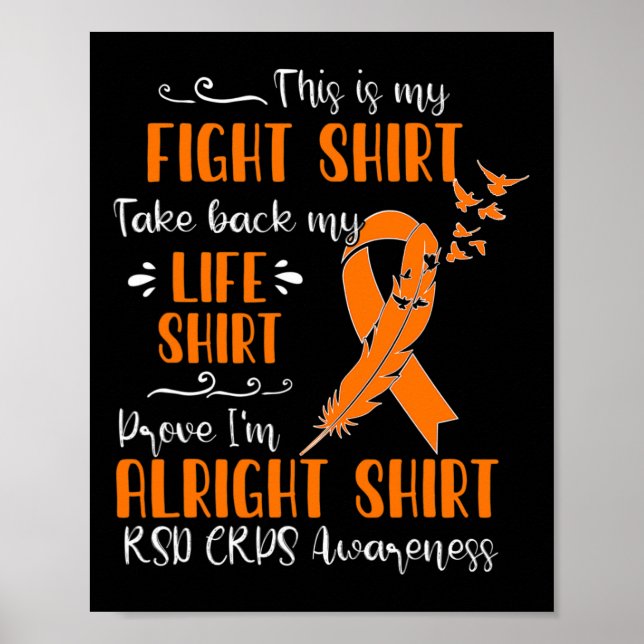 RSD CRPS-Bewusstsein für meinen Kampf Poster (Vorne)