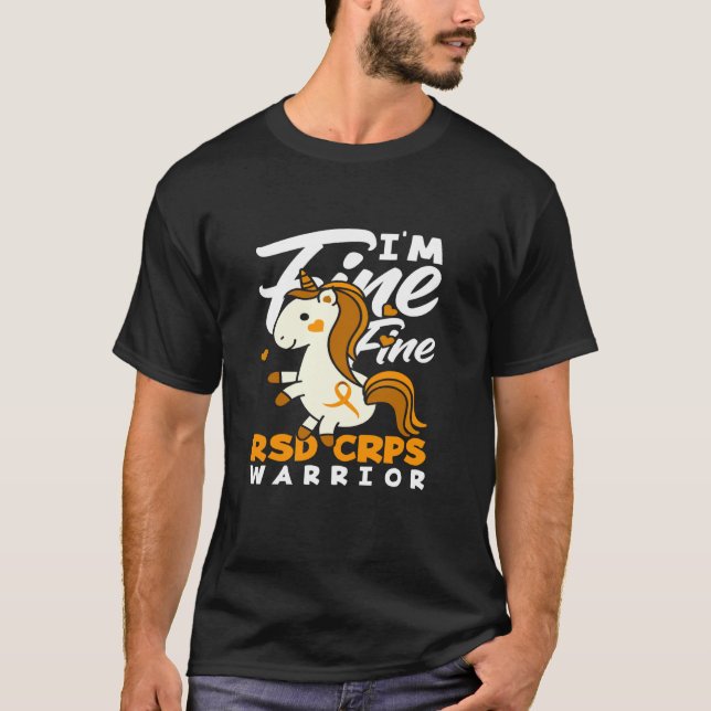 RSD CRPS Bewusstsein Ich bin Fein Fein Krieger T-Shirt (Vorderseite)