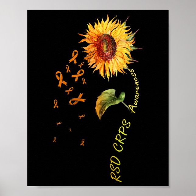 Rsd Crps Bewusstsein Sonnenblume 1 Poster (Vorne)