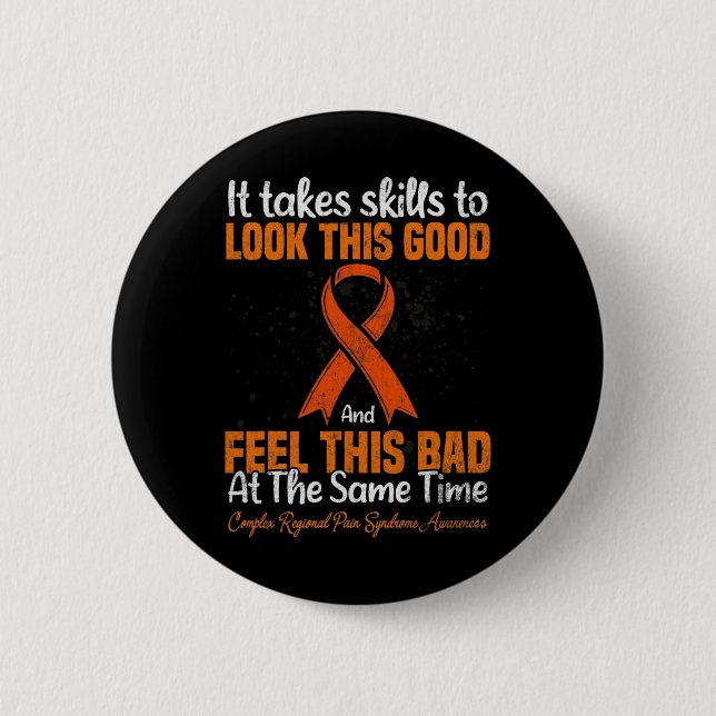 Rsd Crps Complex Regional Pain Syndrome Awareness Button (Vorderseite)