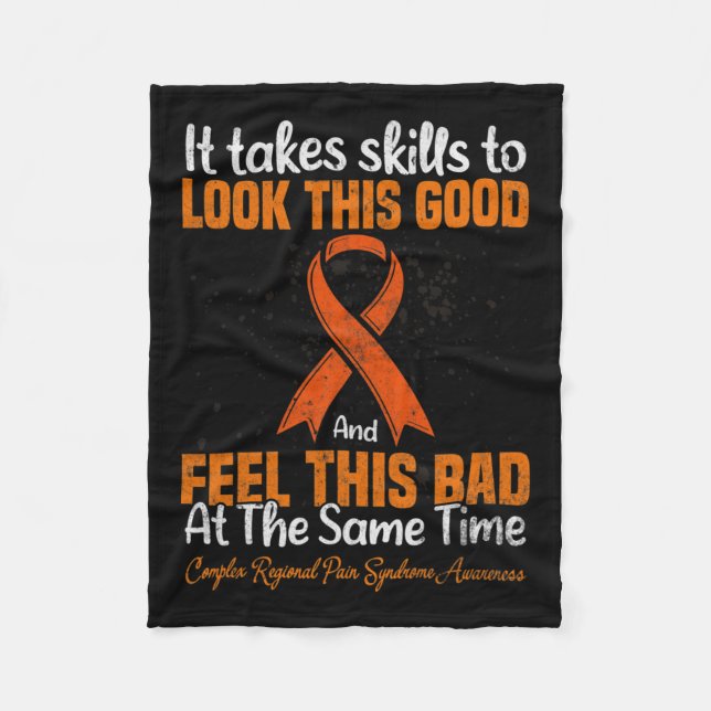Rsd Crps Complex Regional Pain Syndrome Awareness Fleecedecke (Vorderseite)