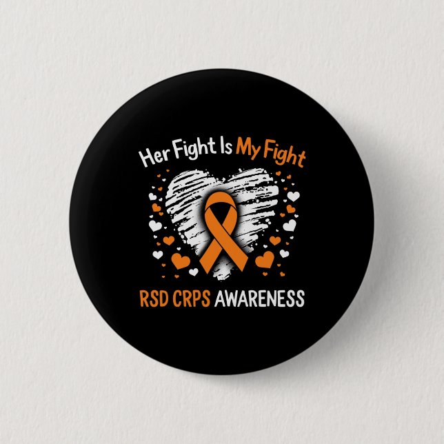 Rsd Crps ihr Kampf Orange Ribbon Complex Button (Vorderseite)