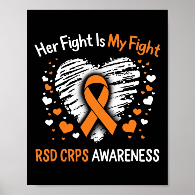 RSD CRPS ihr Kampf Orange Ribbon Complex Poster (Vorne)