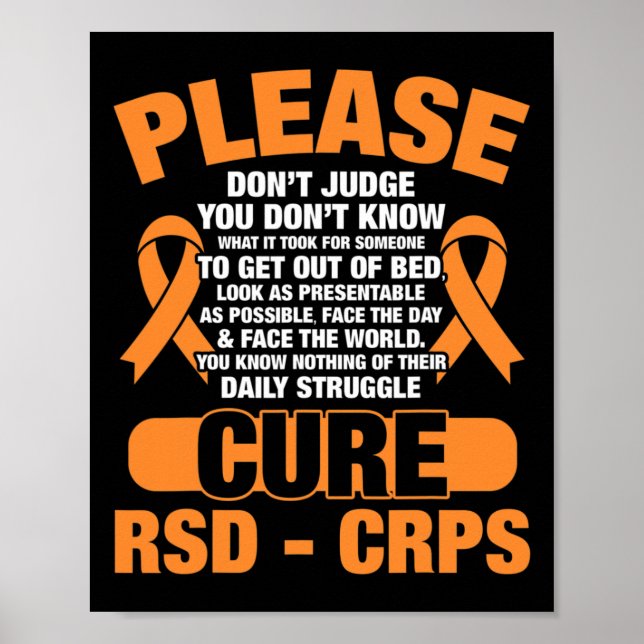 Rsd-Crps-Kur unterstützen Rsd-Crps-Bewusstsein Poster (Vorne)