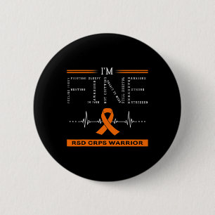 Rsd Crps Warrior I'm Fine Button