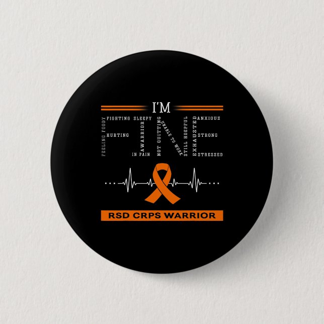 Rsd Crps Warrior I'm Fine Button (Vorderseite)