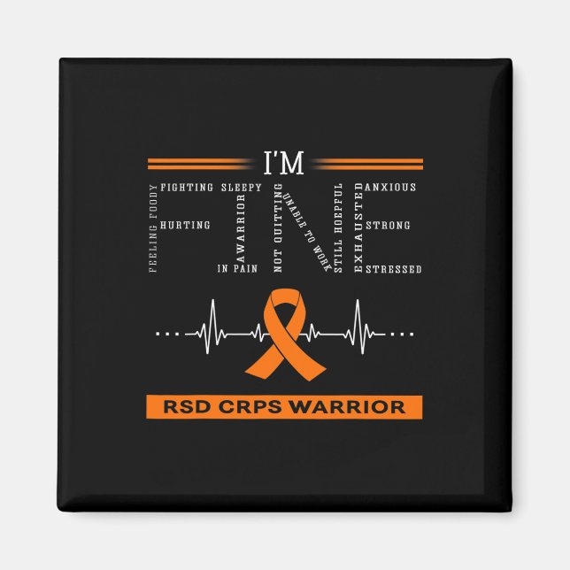 Rsd Crps Warrior I'm Fine Magnet (Vorne)
