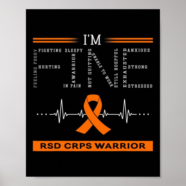 Rsd Crps Warrior I'm Fine Poster (Vorne)