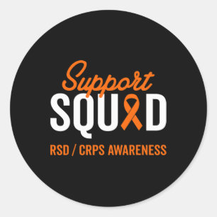 RSD CRPS Warrior Survivor Awareness Support Squad Runder Aufkleber