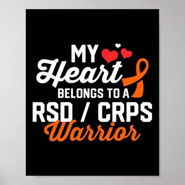 Rsd Crps Warrior Survivor Unterstützung Bewusstsei Poster (Vorne)
