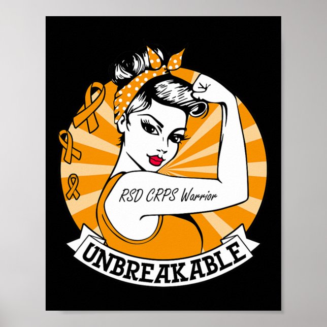 Rsd Crps Warrior Unzerbrechliche Rsd Crps Bewussts Poster (Vorne)