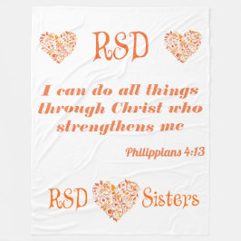 RSD Herzen Bibel-Versphilippians-4:13 Fleecedecke