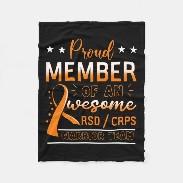 Rsdcrps Warrior Team Orange Komplex regionales Sch Fleecedecke (Vorderseite)