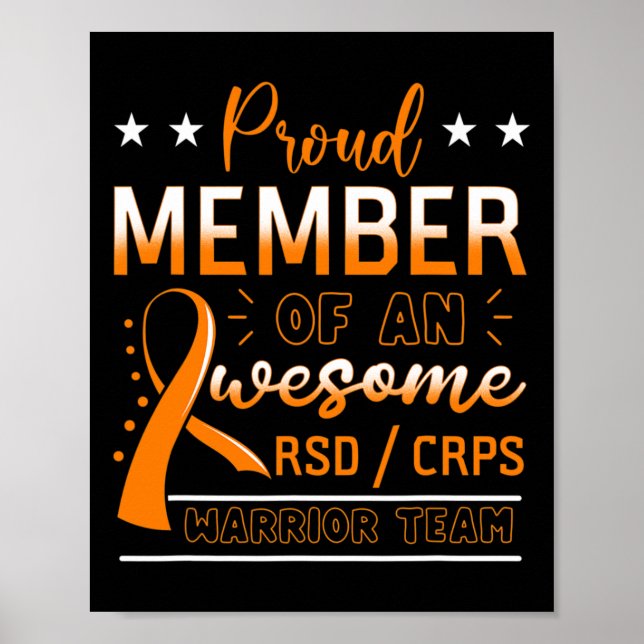 RSDCRPS Warriorteam Orange Komplexe regionale Schm Poster (Vorne)